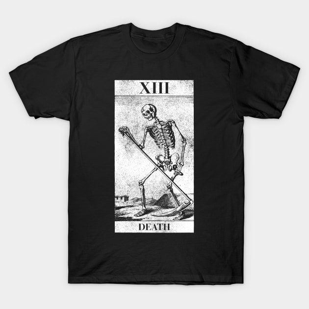 Death Tarot Card T Shirt T-Shirt by LewisDesignCo